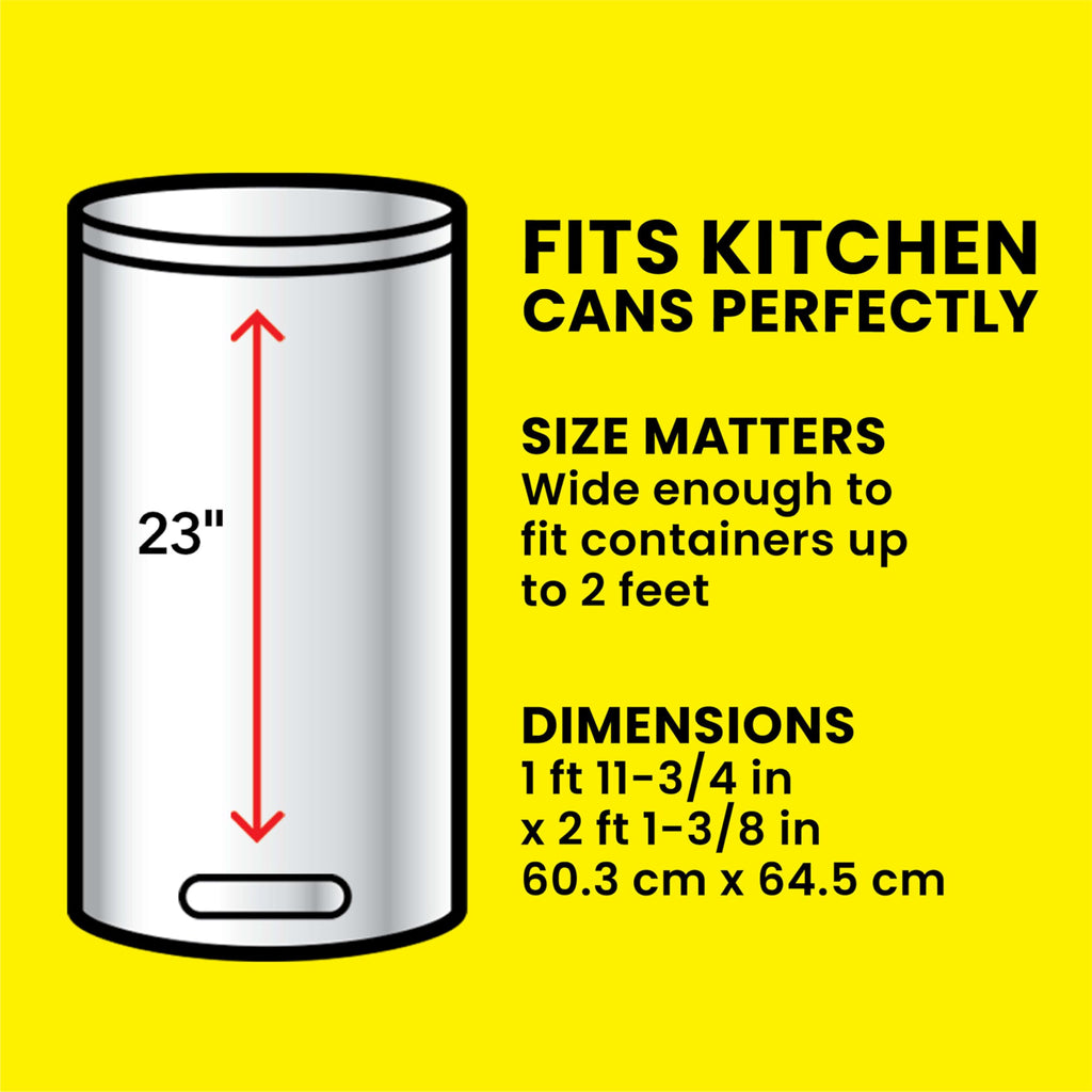 13 Gal Tall Trash Bags, 110 Ct C363