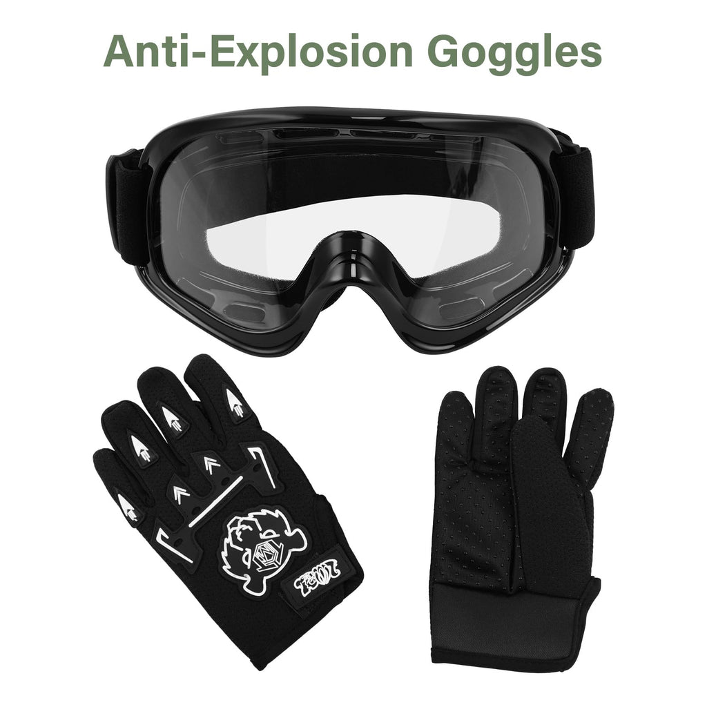 Youth Kids Motocross Helmet with Goggles & Gloves P472655