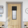 Black Classroom Door Window Cover D66255