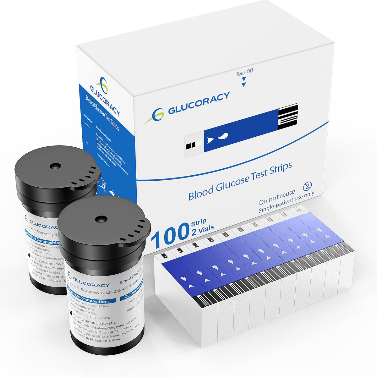 Blood Glucose Test Strips, 100 Strips Y568