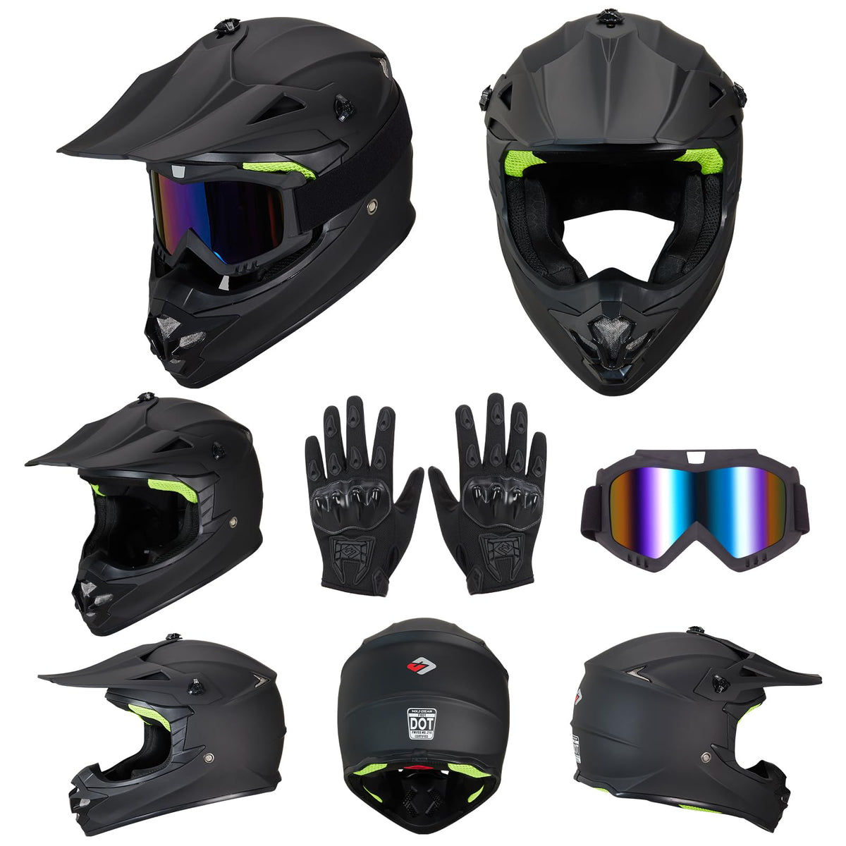 DOT Approved Full Face Motocross Helmet F817648