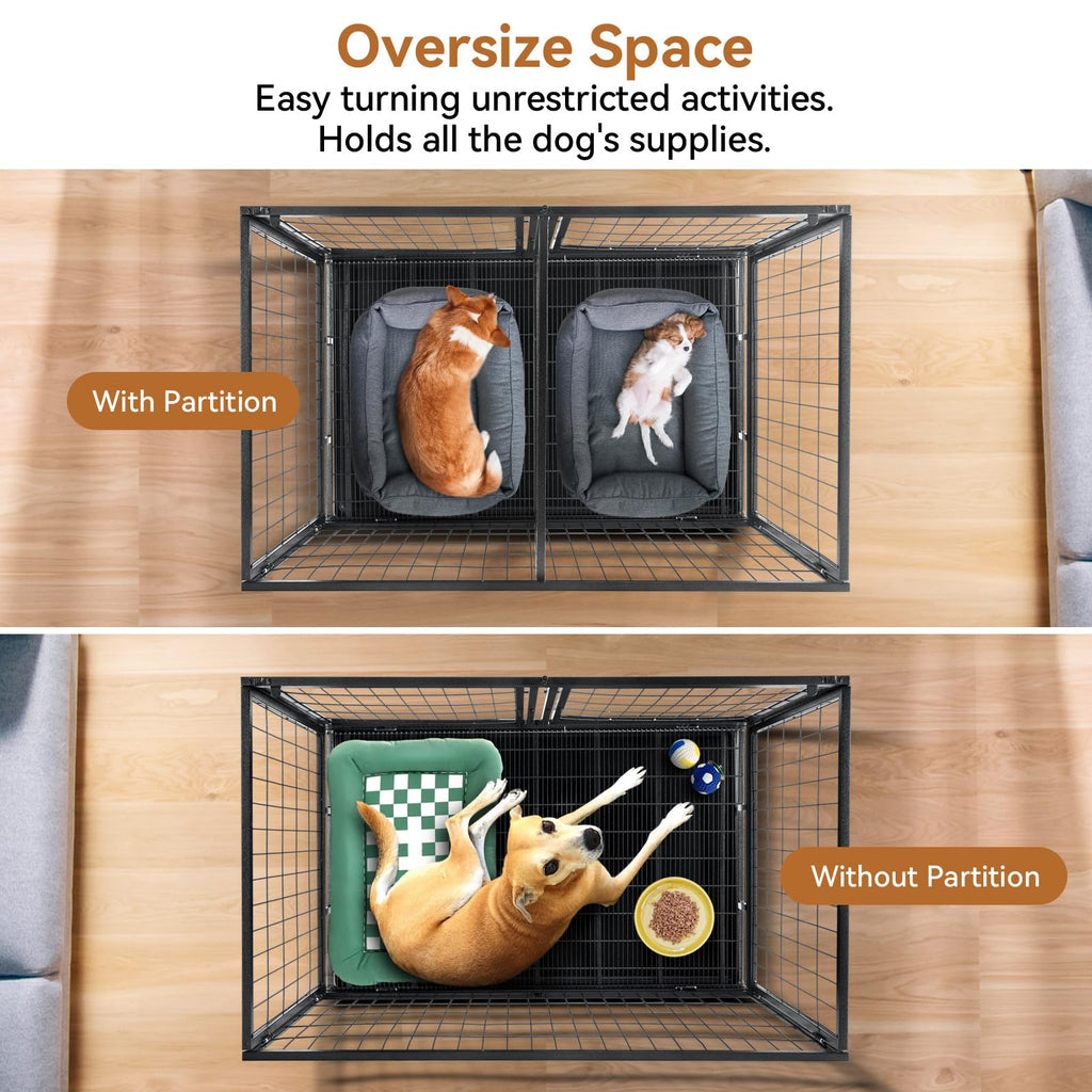 48 inch Wire Dog Crate with Divider L254