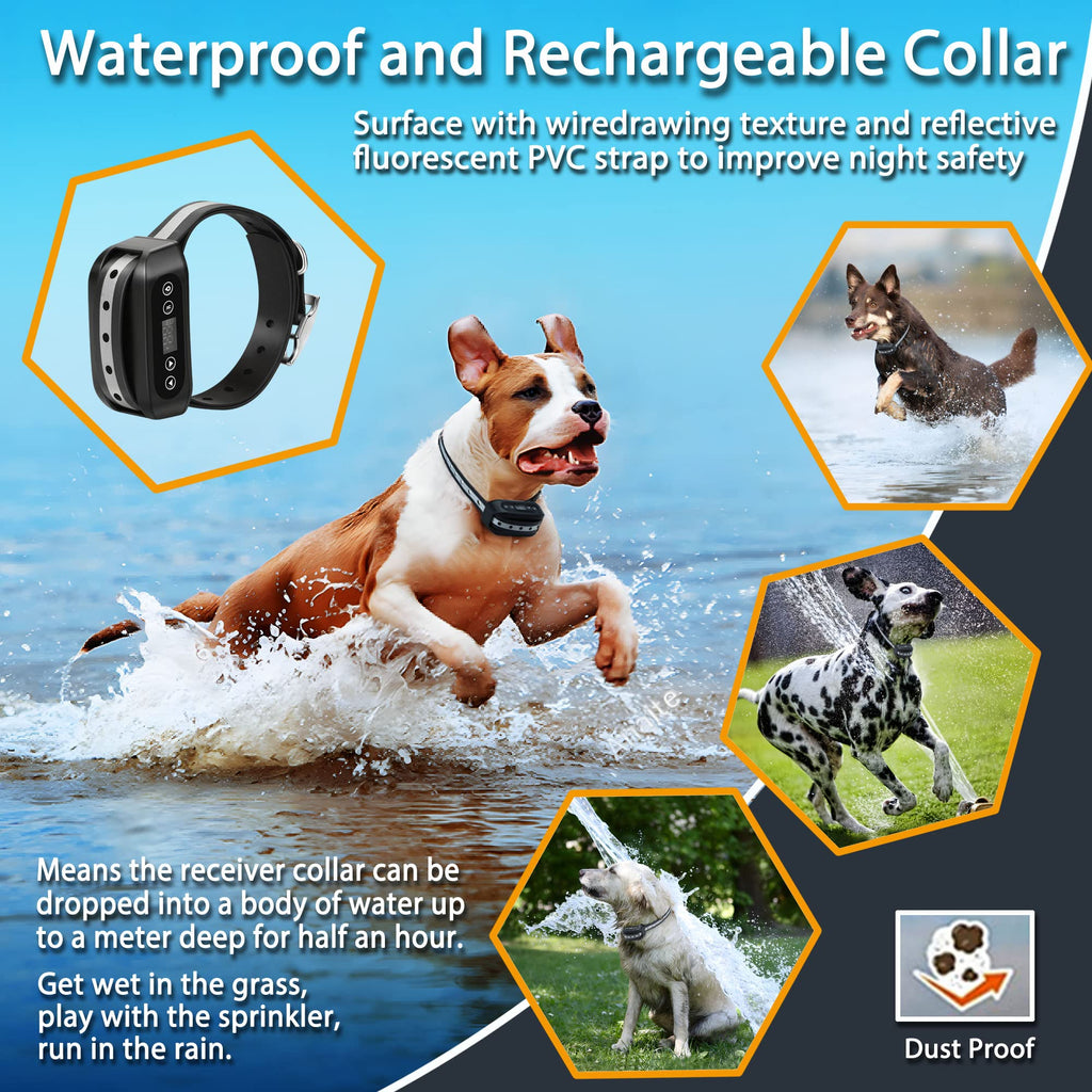 Wireless Dog Fence System with Waterproof Rechargeable Collar I534
