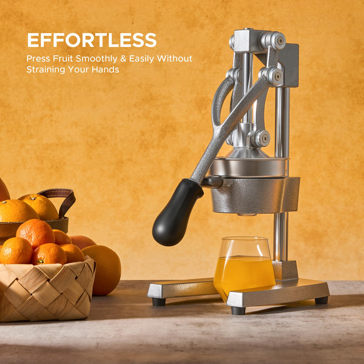 Cast Iron Manual Citrus Juicer with Strainer Y54807