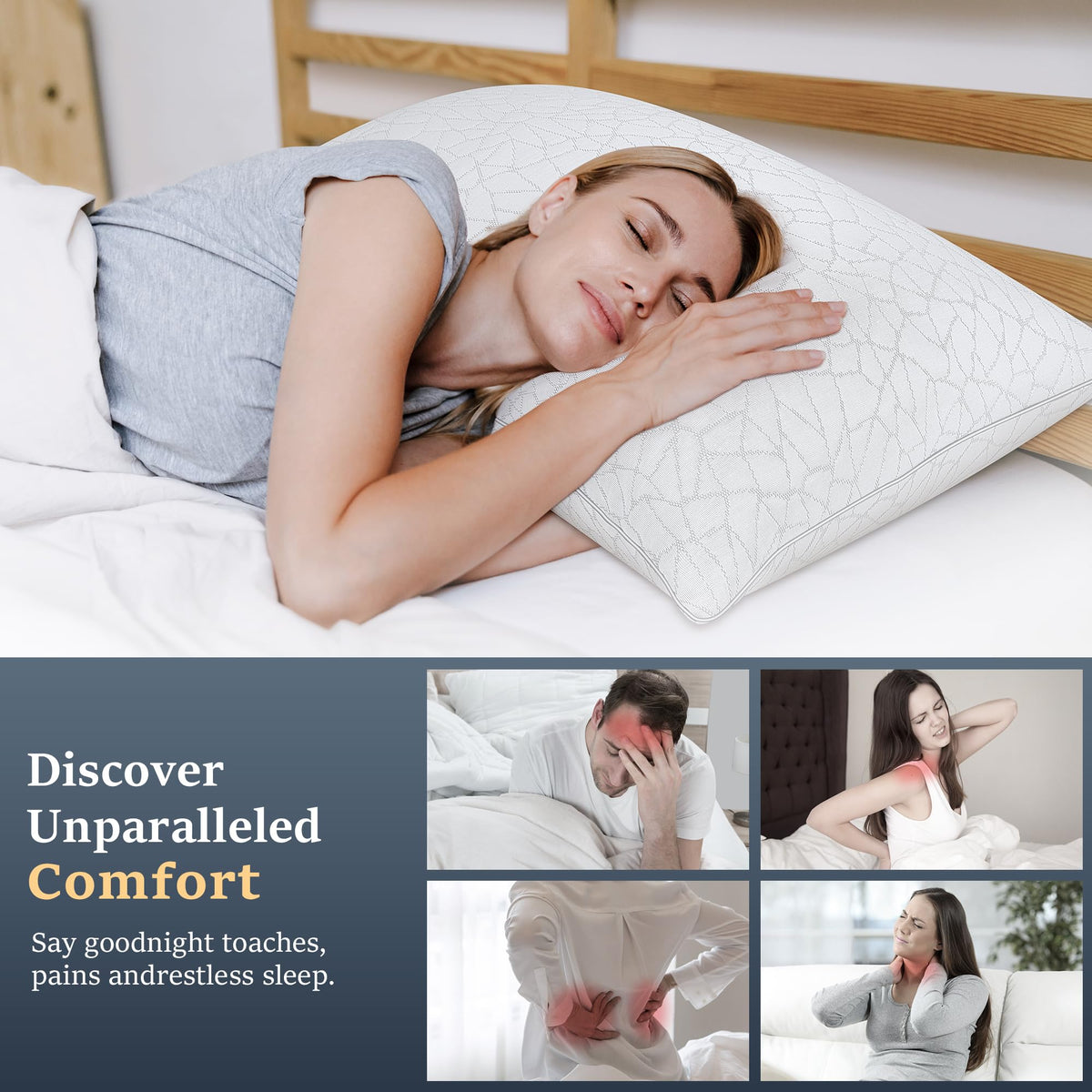 King Size Down Alternative Pillows Set of 2 H171362