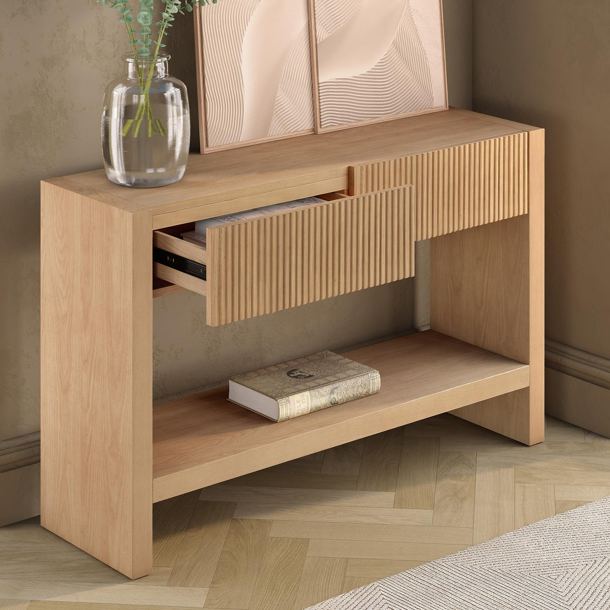 48" Fluted Modern Console Table H681