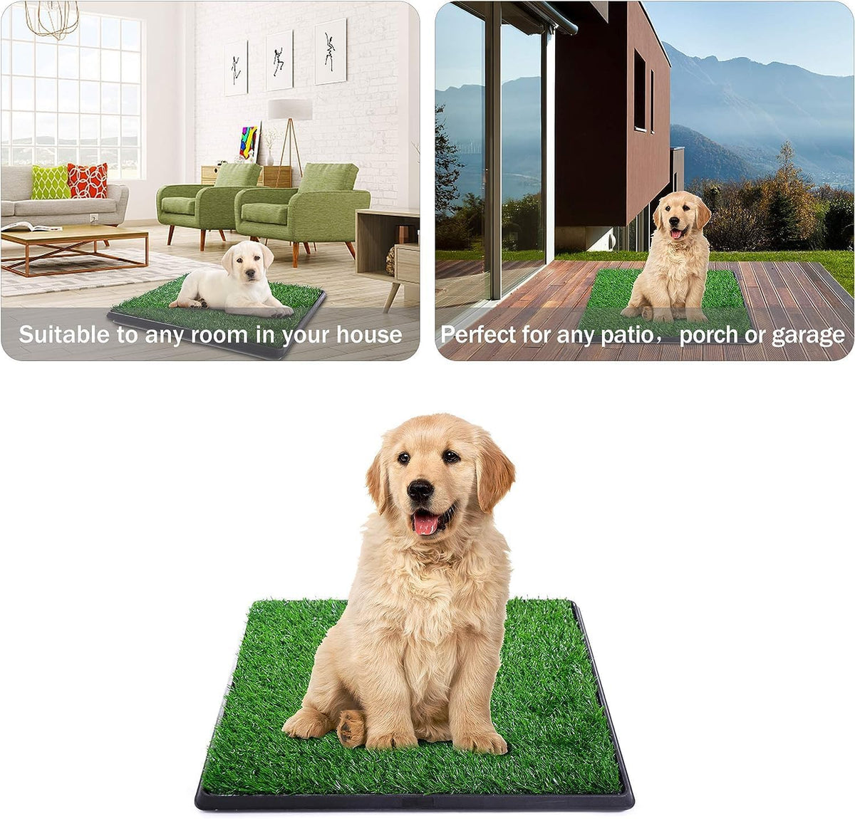 Dog Grass Pad with Tray J923