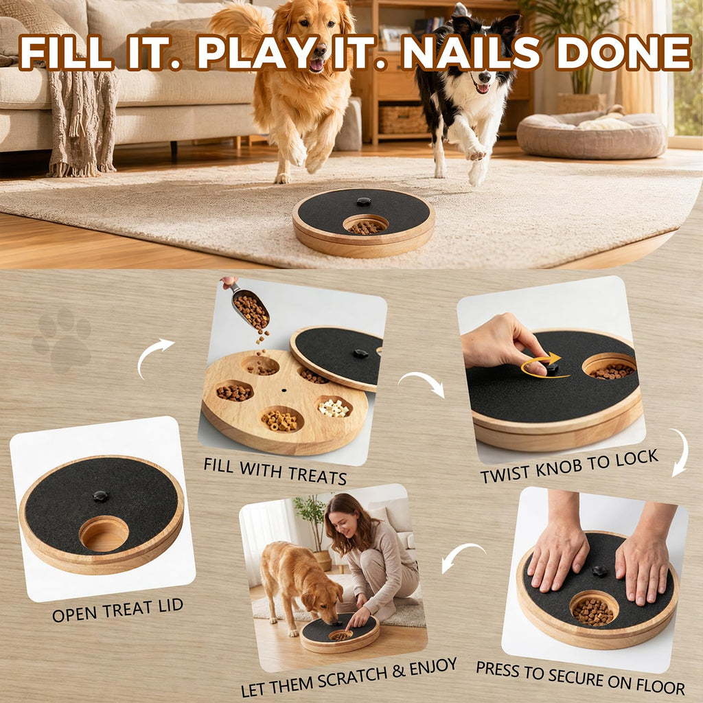 Dog Nail Scratch Board with Treat Box O930678