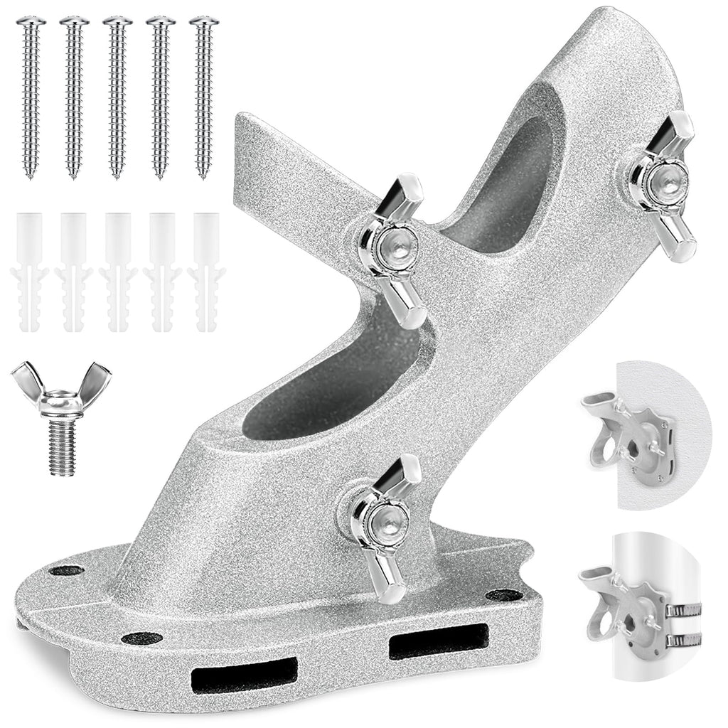 1" Metal Flag Pole Holder with 3 Fixed Holes E150