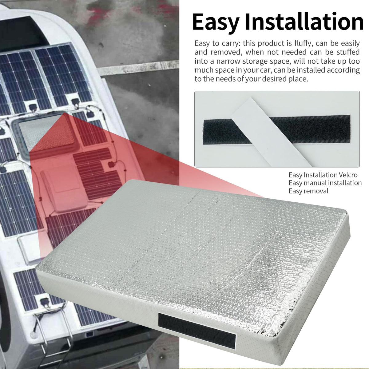 22 x 14 Inch RV Vent Insulator with Reflective Surface J5129