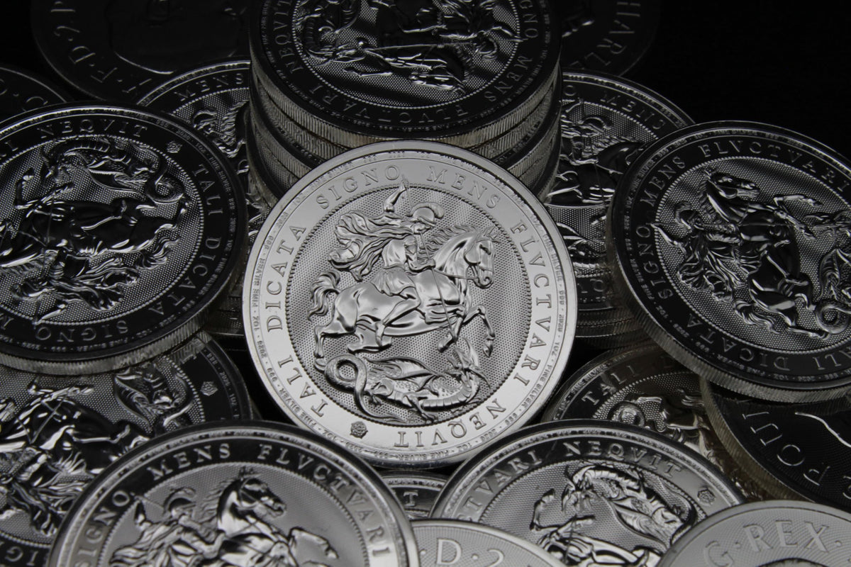 1 oz Silver Saint George and the Dragon £2 J182