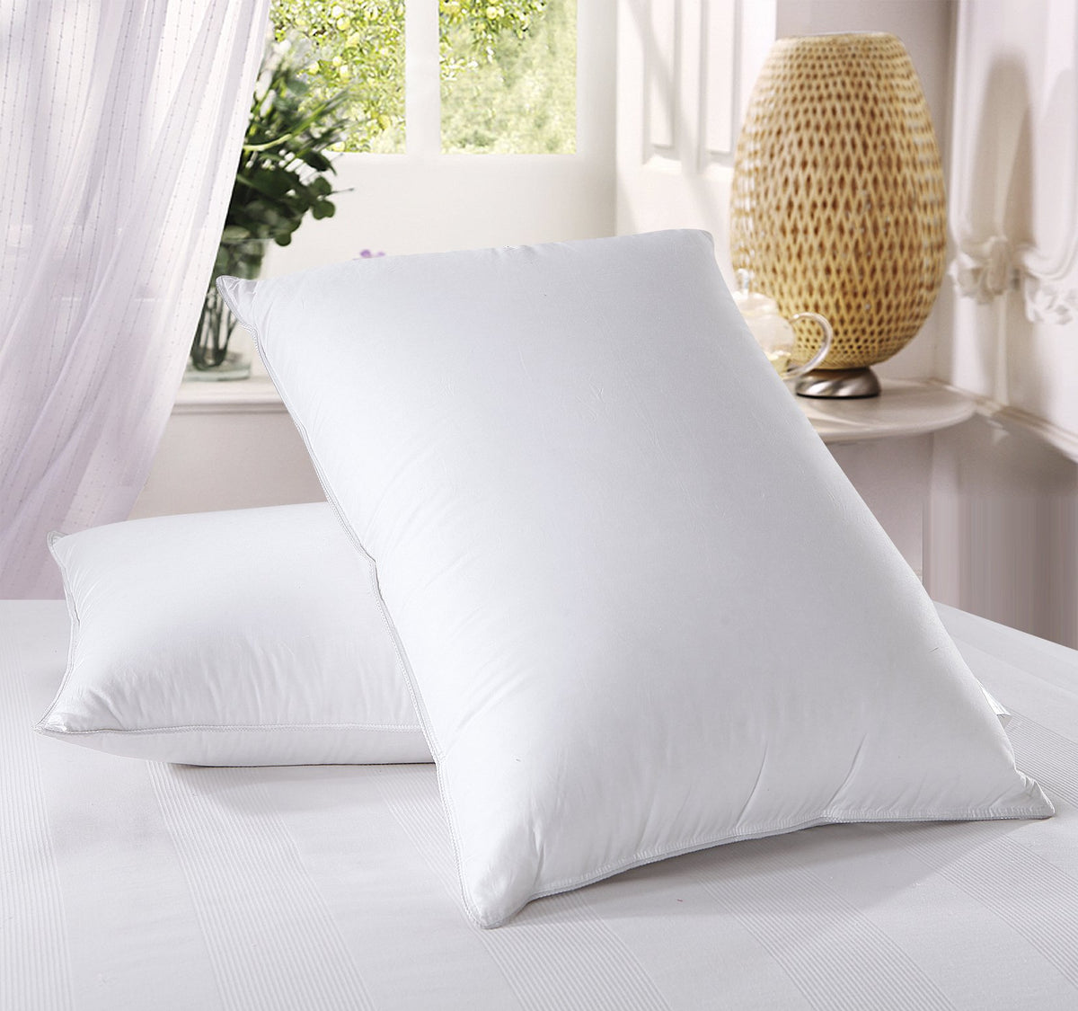 Medium Firm King Down Pillows Set of 2 A4814