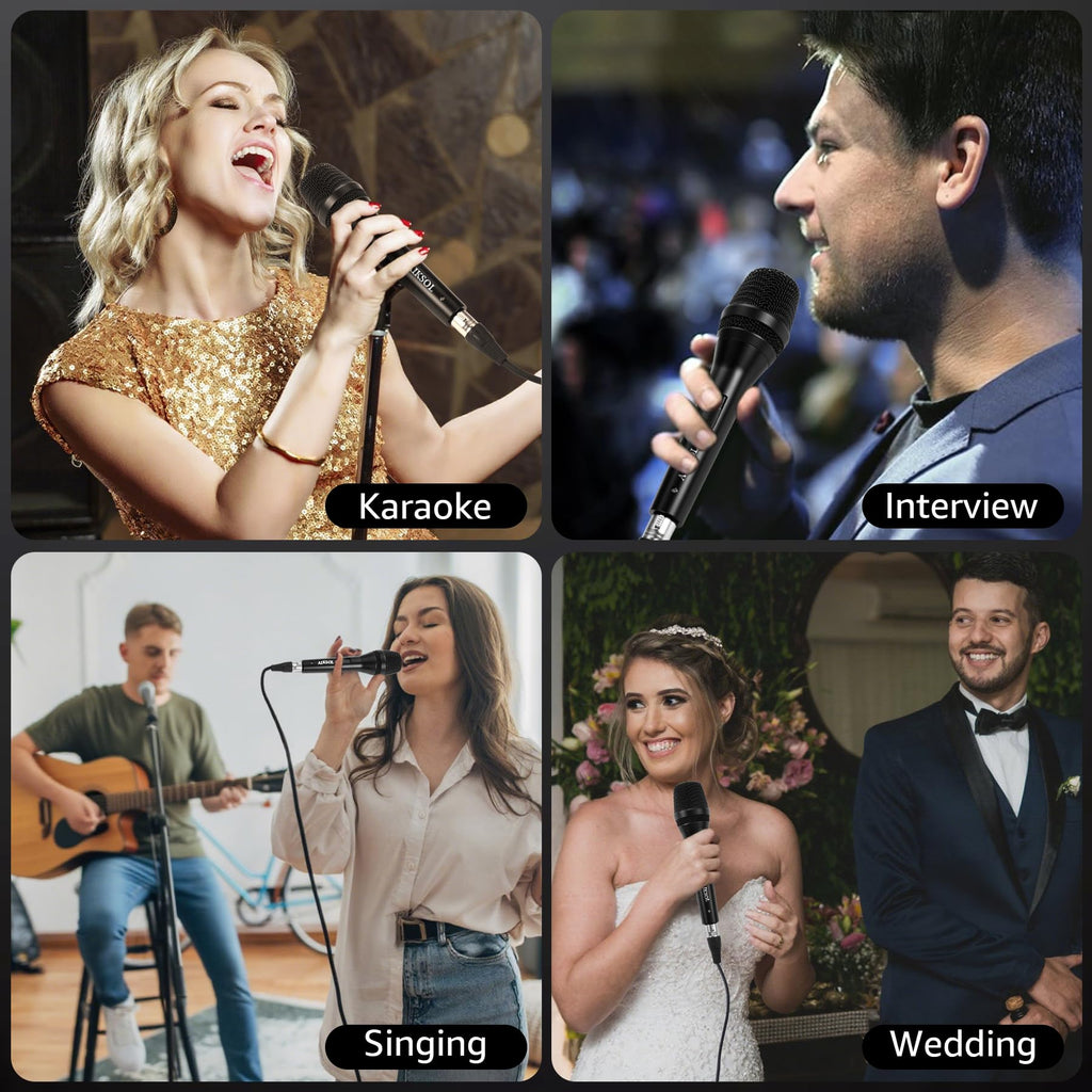 Wired Dynamic Handheld Karaoke Microphone with On and Off Switch Z59564