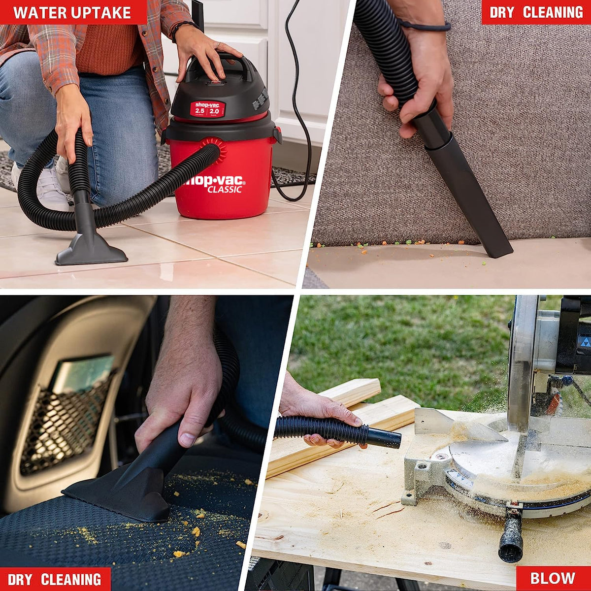 2.5 Gallon 2.0 Peak HP Wet/Dry Vacuum R8721