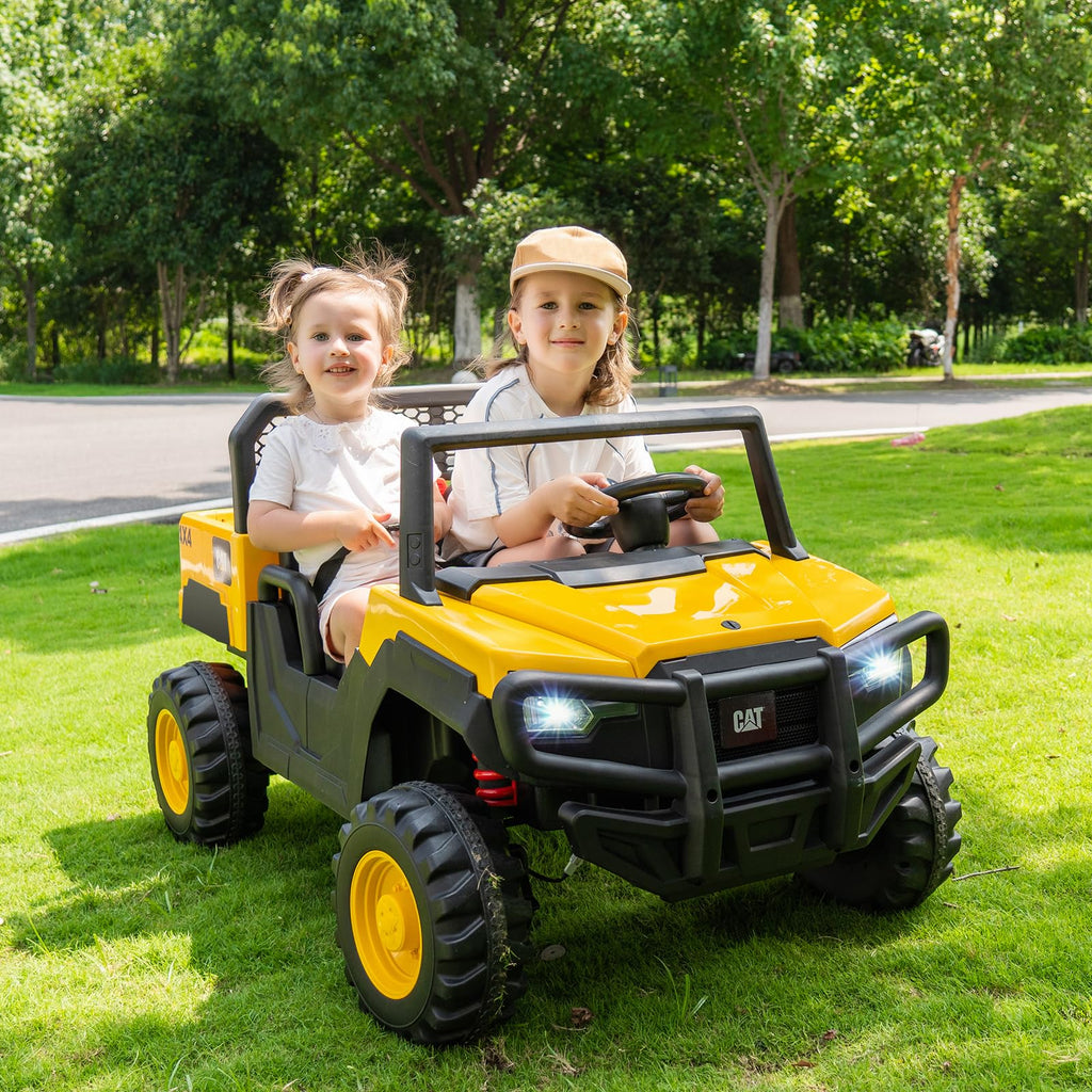 Yellow 24V Kids Ride on Dump Truck with Remote Control S167296
