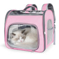 Airline Approved Cat Soft-Sided Carrier Backpack Up to 12 lbs Pink F23185