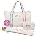 3 Pcs Canvas Mahjong Bag Set V797