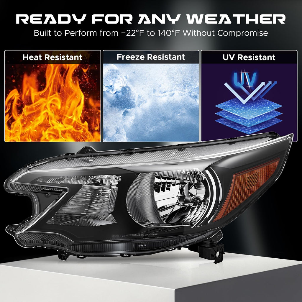 Headlight Compatible with 2012-2014 Honda CR-V Halogen Type N9810