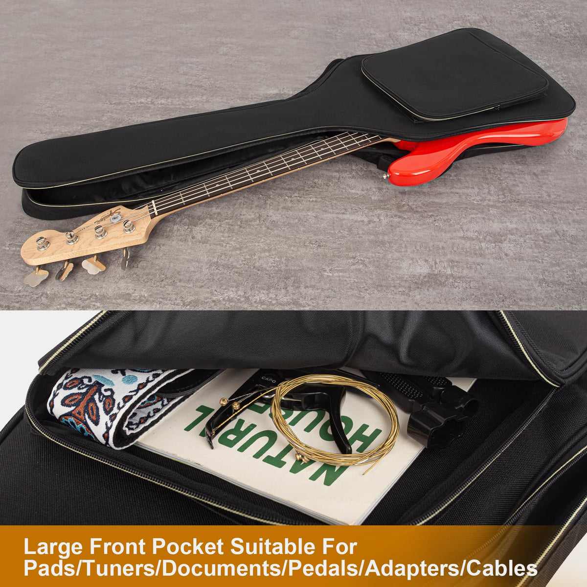 39 40 41 Inch Electric Guitar Bag Black C748