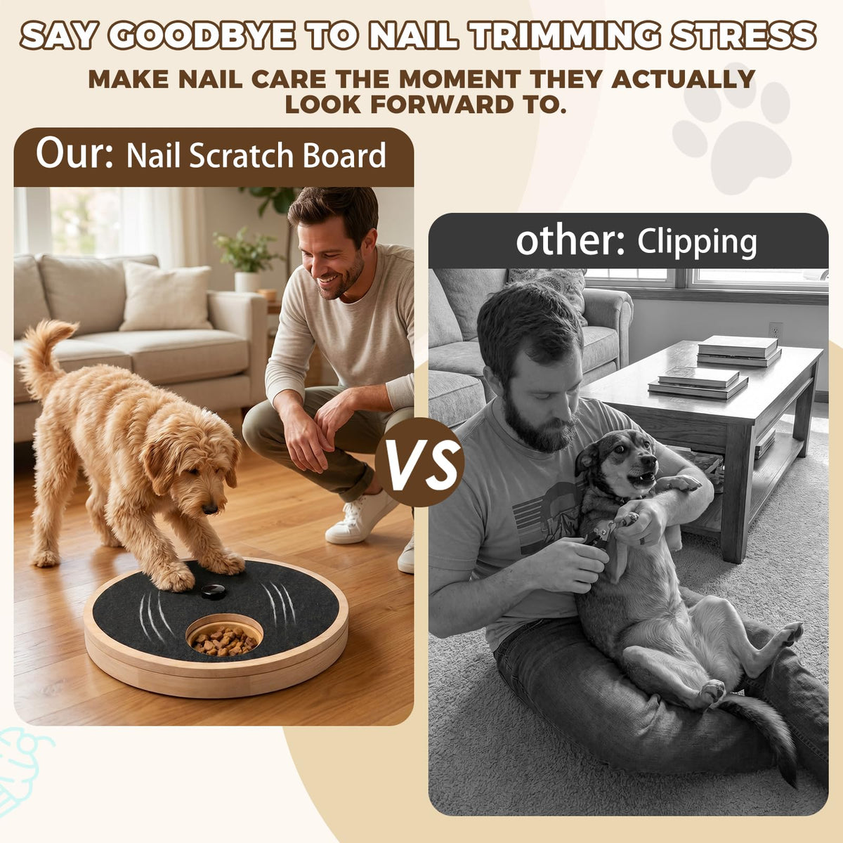 Dog Nail Scratch Board with Treat Box O930678