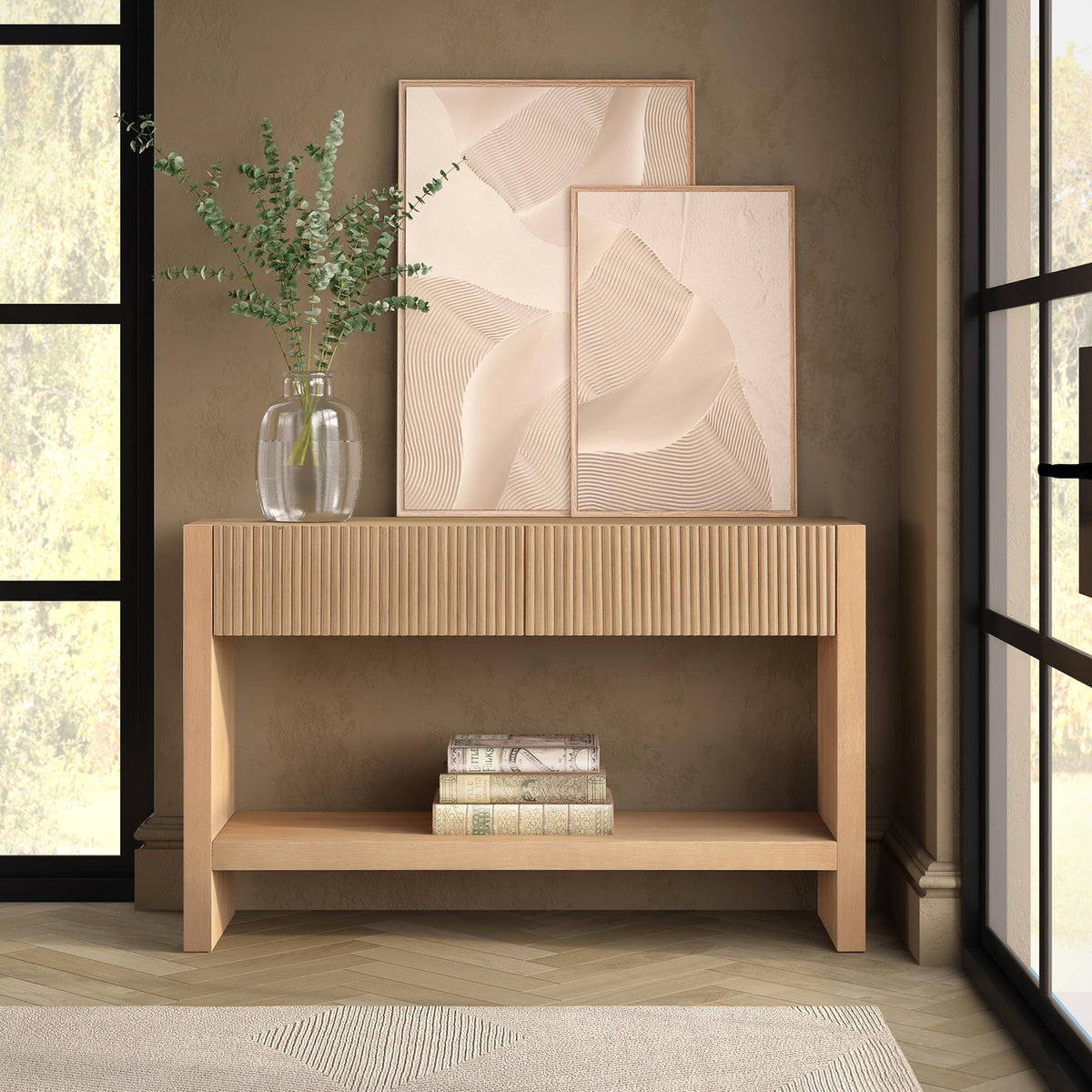 48" Fluted Modern Console Table H681