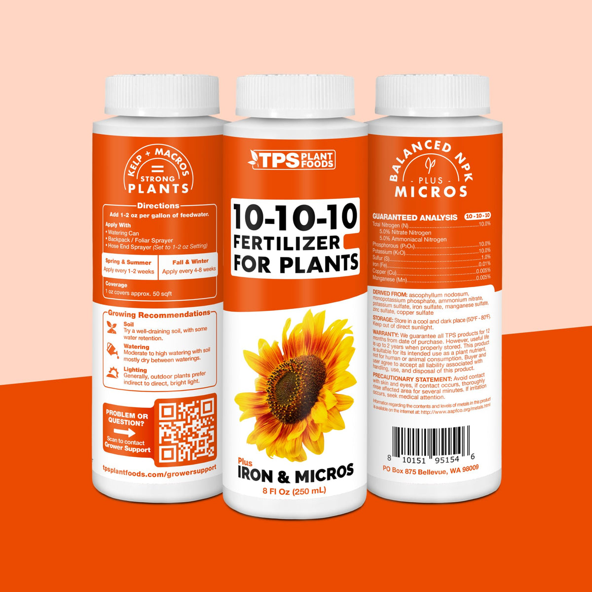 Balanced Liquid 10-10-10 Fertilizer 8 oz J220664