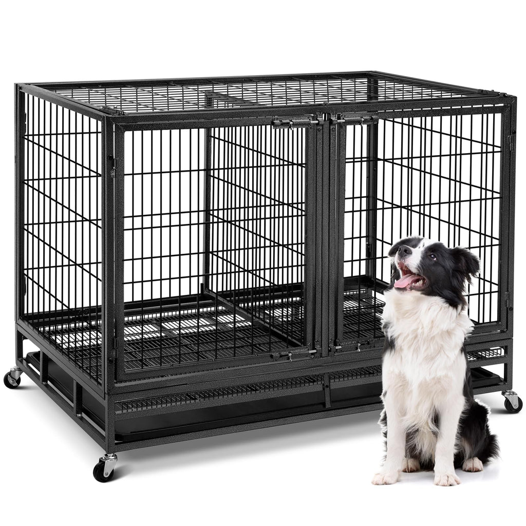 48 inch Wire Dog Crate with Divider L254