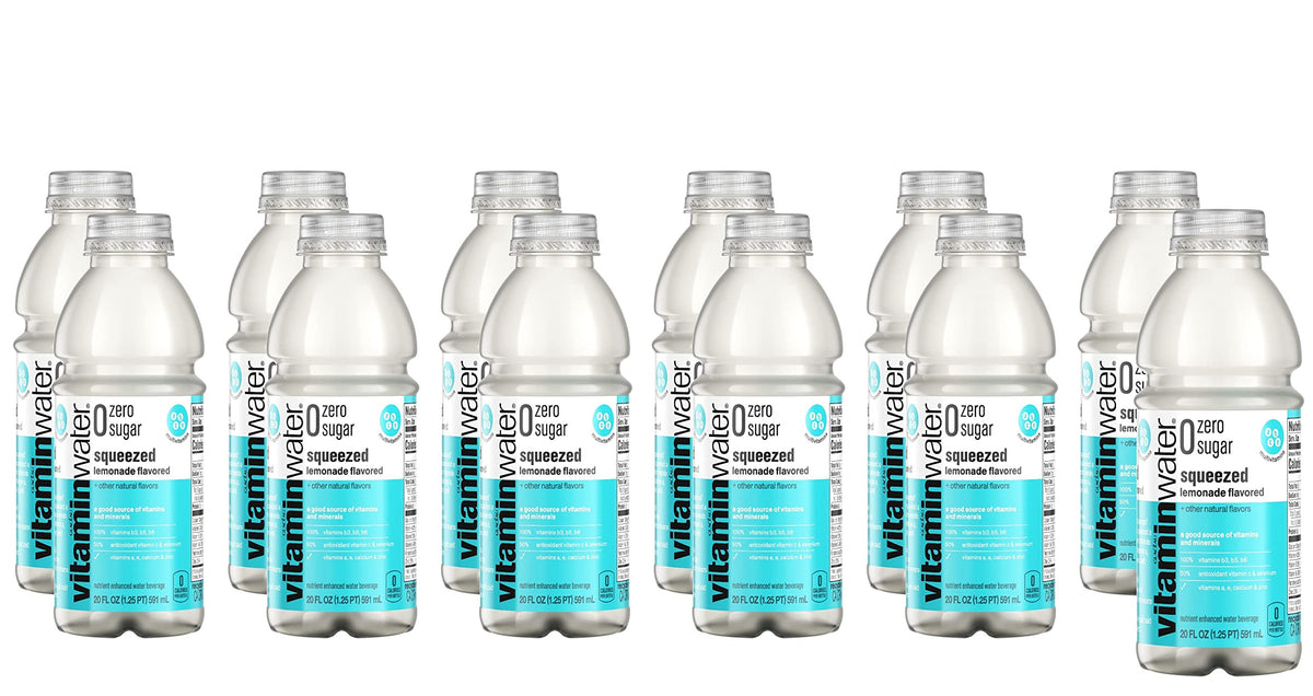 20 Fl Oz Vitamin Water ZERO Sugar Lemonade Pack of 12 S627