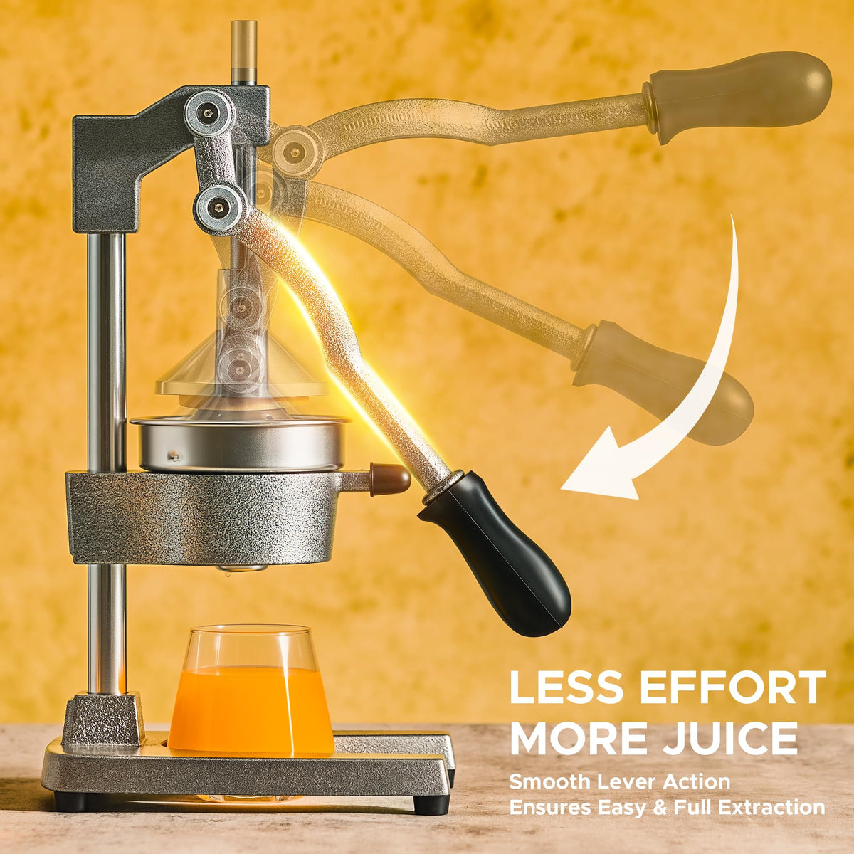 Cast Iron Manual Citrus Juicer with Strainer Y54807