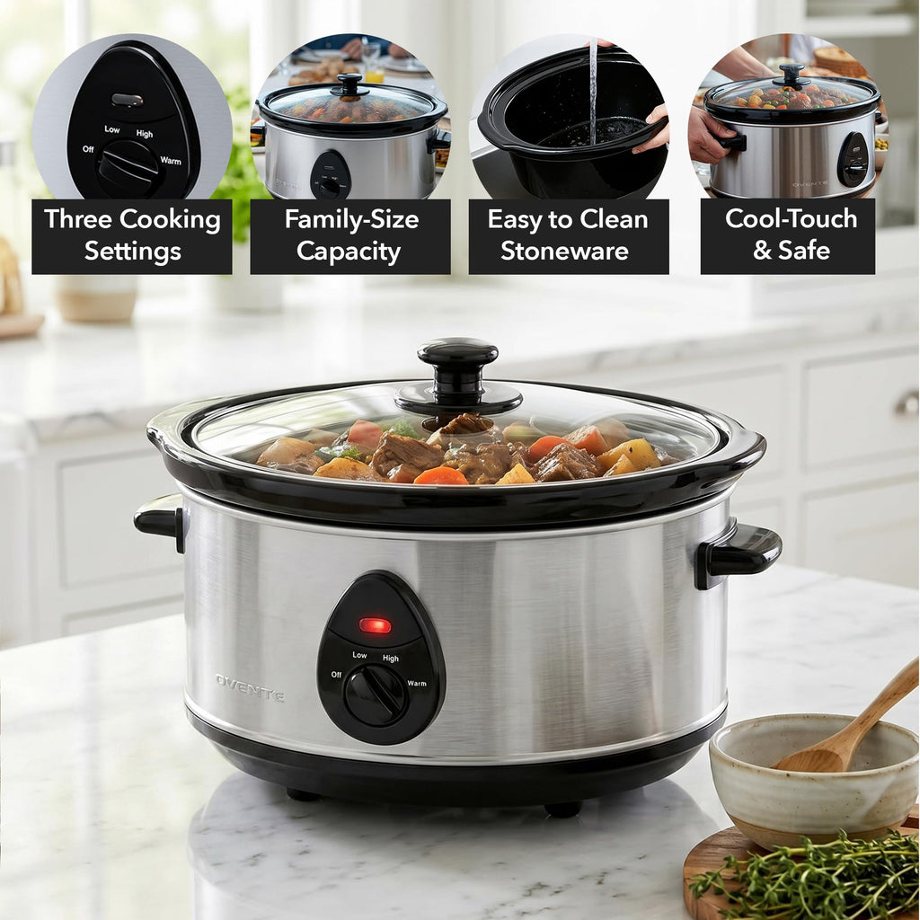 3.7 Qt Electric Slow Cooker V125