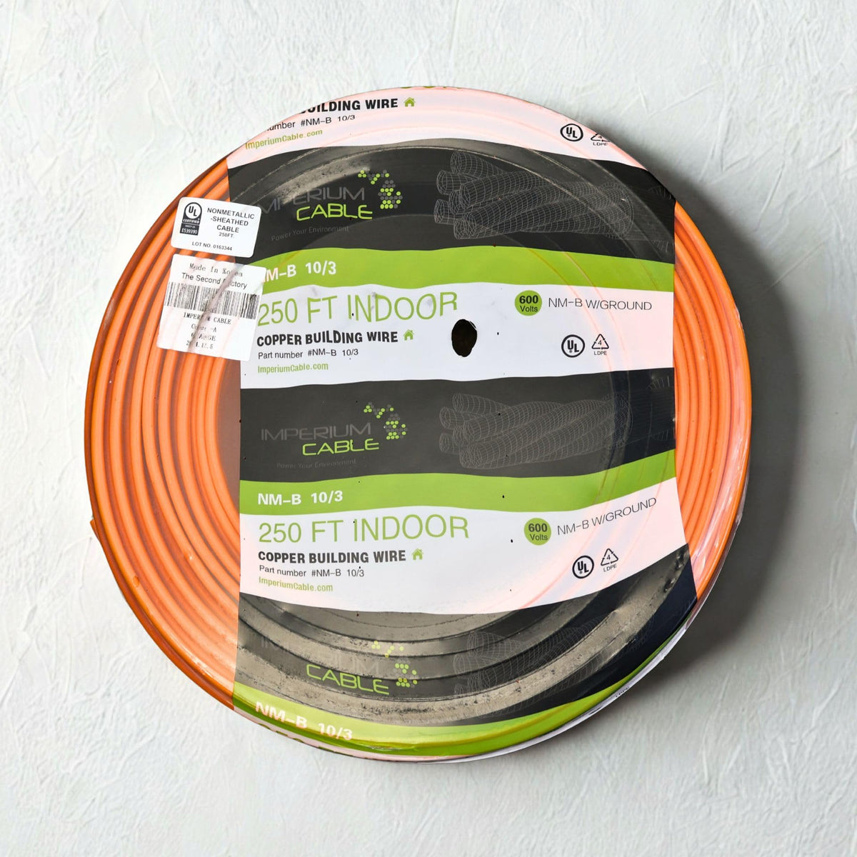 250ft Solid Copper Electrical Wire with Ground U663