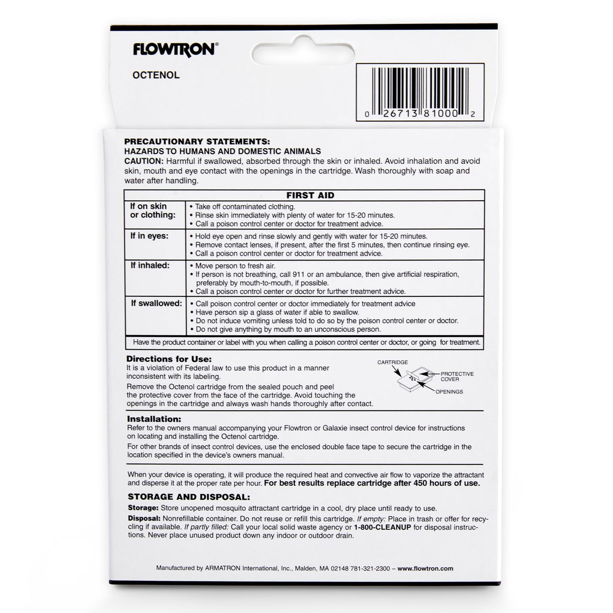 Octenol Mosquito Attractant Cartridge S19759