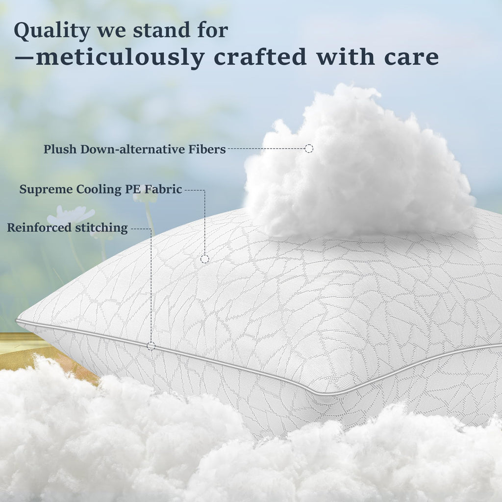 King Size Down Alternative Pillows Set of 2 H171362