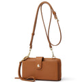 Small Leather Crossbody Wristlet Wallet and Phone Purse Q71158