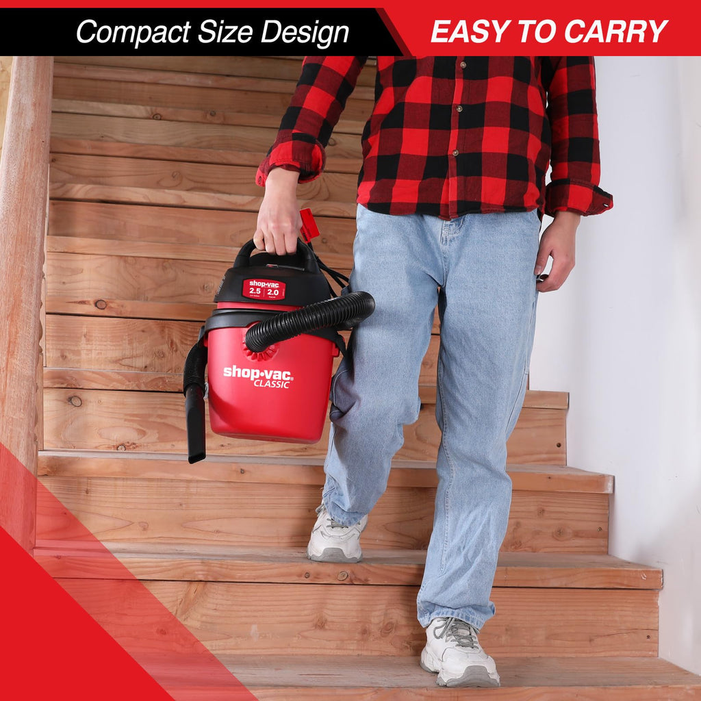 2.5 Gallon 2.0 Peak HP Wet/Dry Vacuum R8721