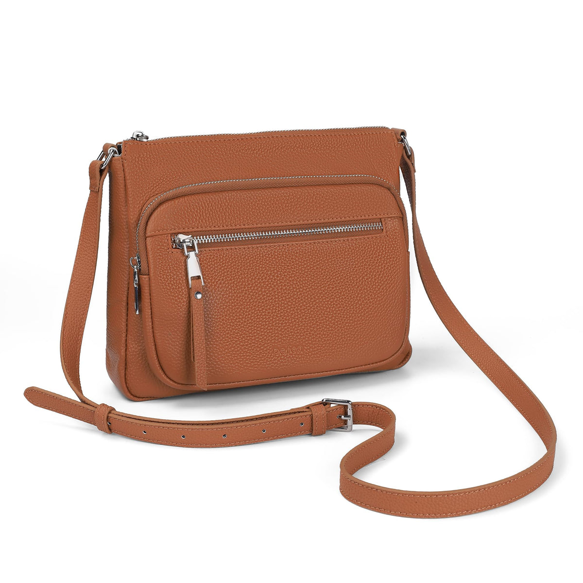 Anti Theft Genuine Leather Crossbody Bag with Wallet R205