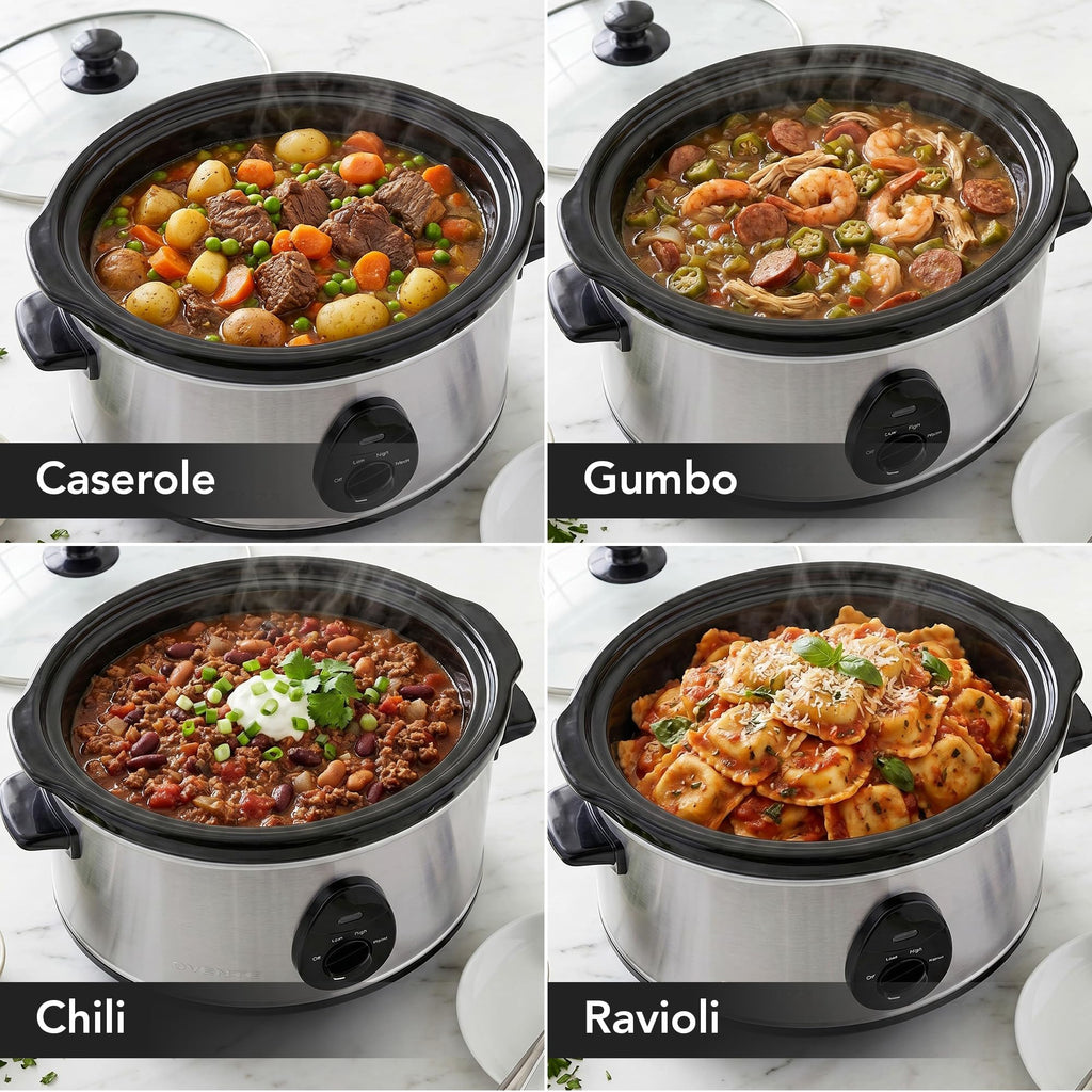 3.7 Qt Electric Slow Cooker V125