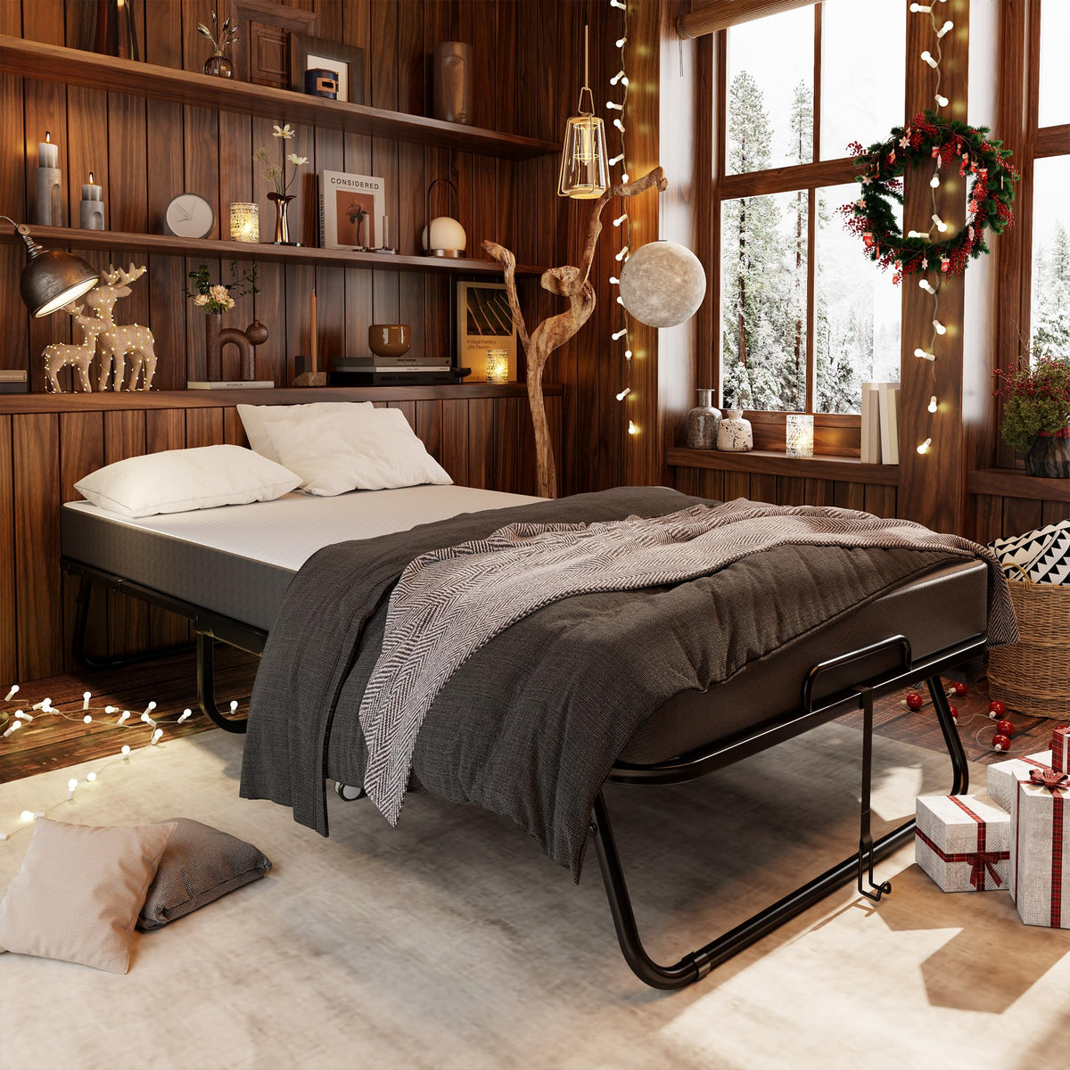 75" × 31" Folding Bed with Mattress E332447
