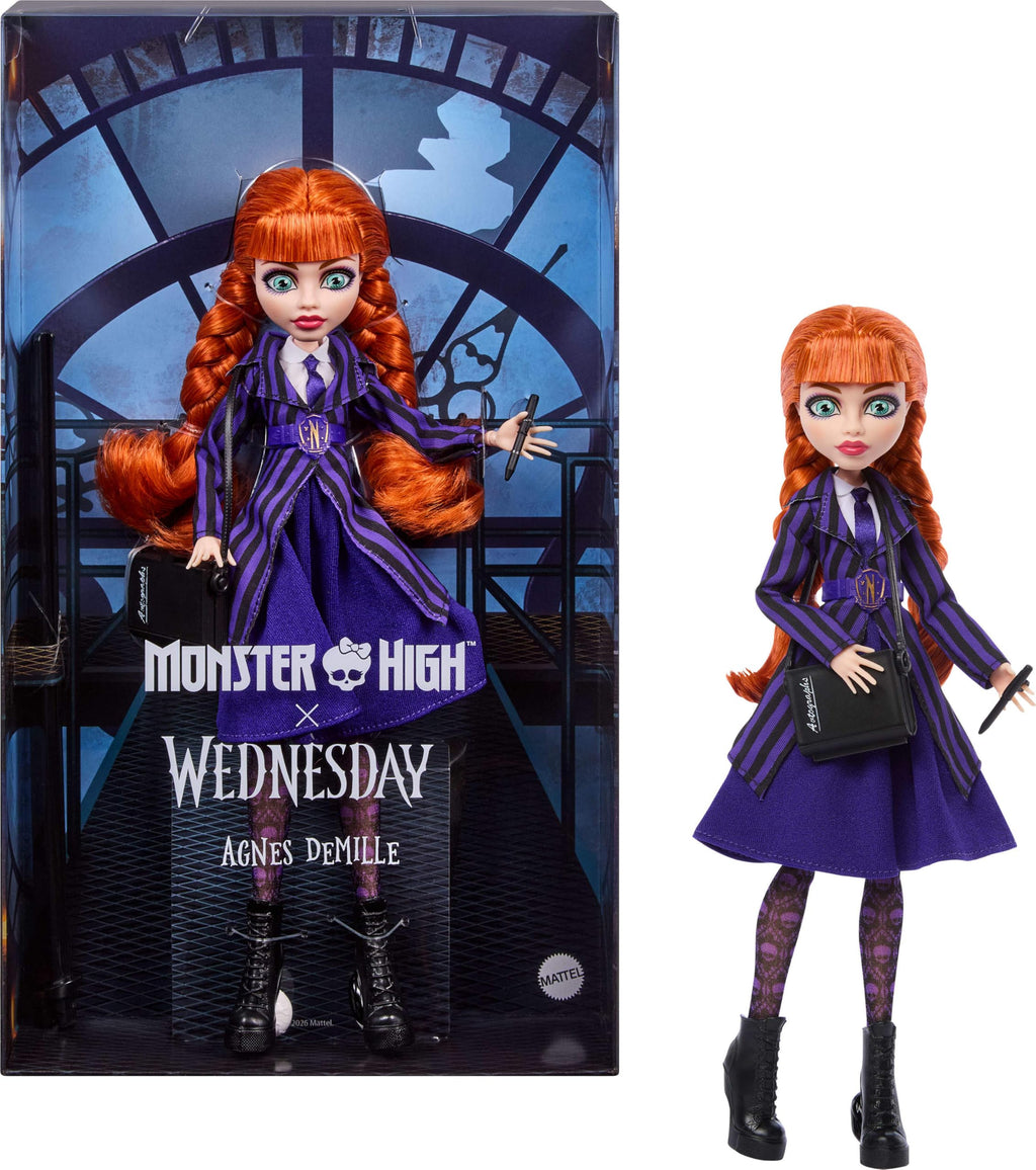 Purple Nevermore Academy Uniform Doll with Accessories P247