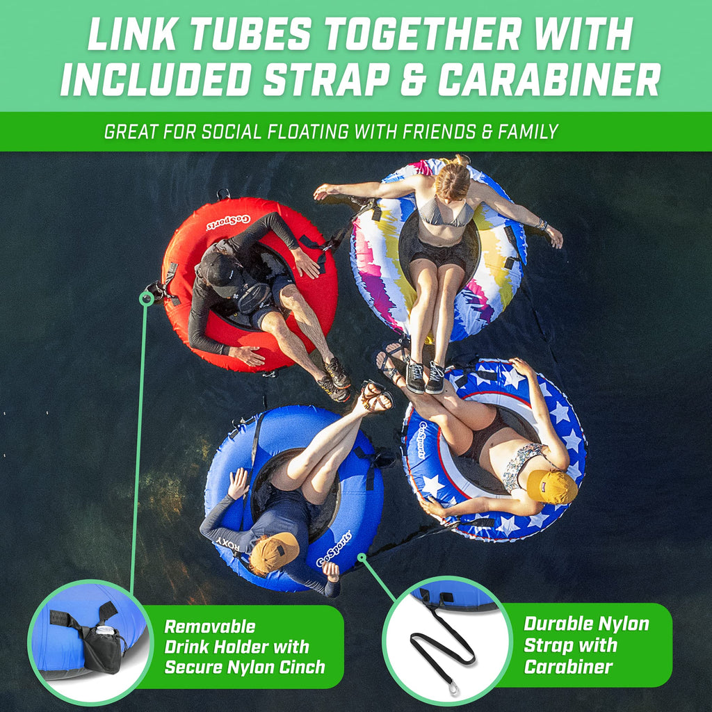44 Inch Heavy-Duty River Tube with Canvas Cover F86355