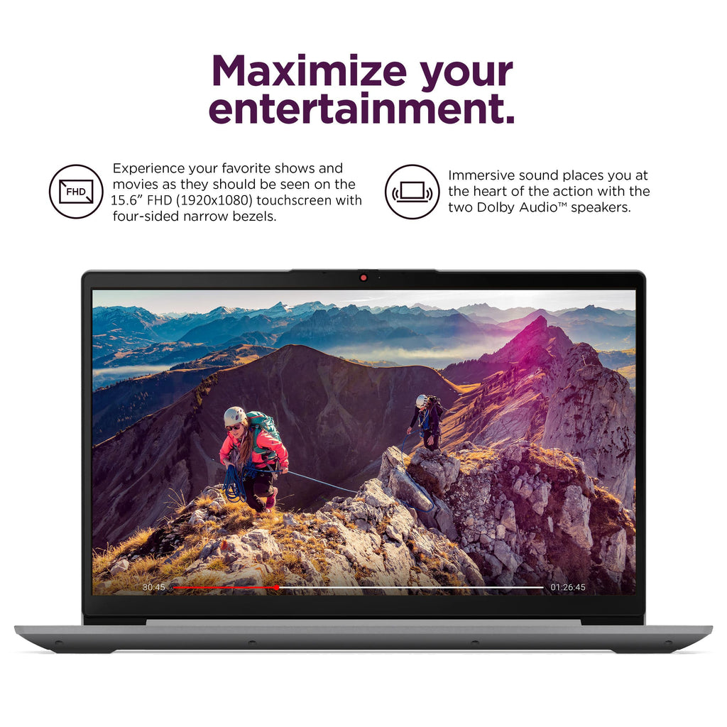 15.6" FHD Touchscreen Laptop 16GB RAM 256GB SSD Intel Core i3 Grey Y637