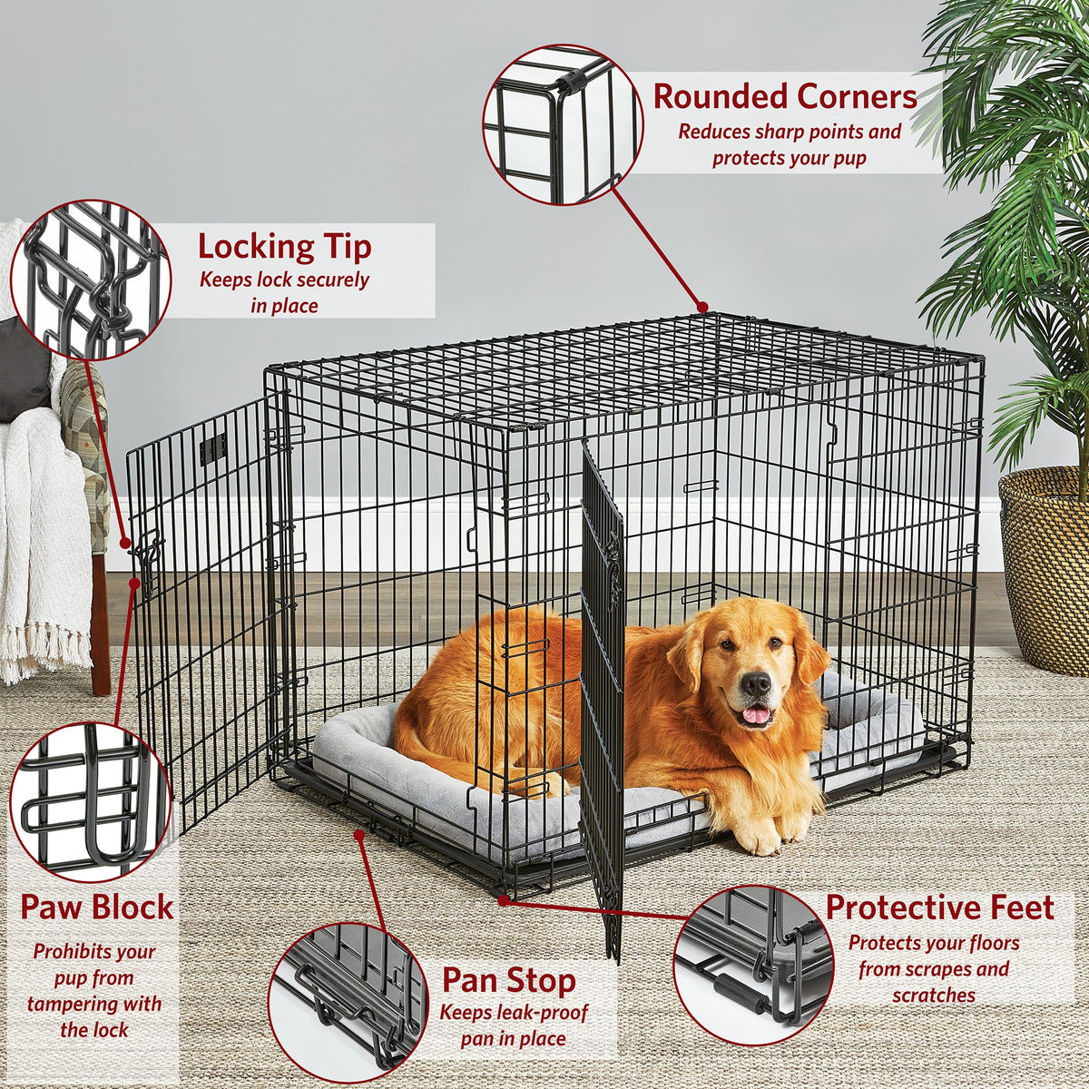 42-Inch Double Door Crate Q71702