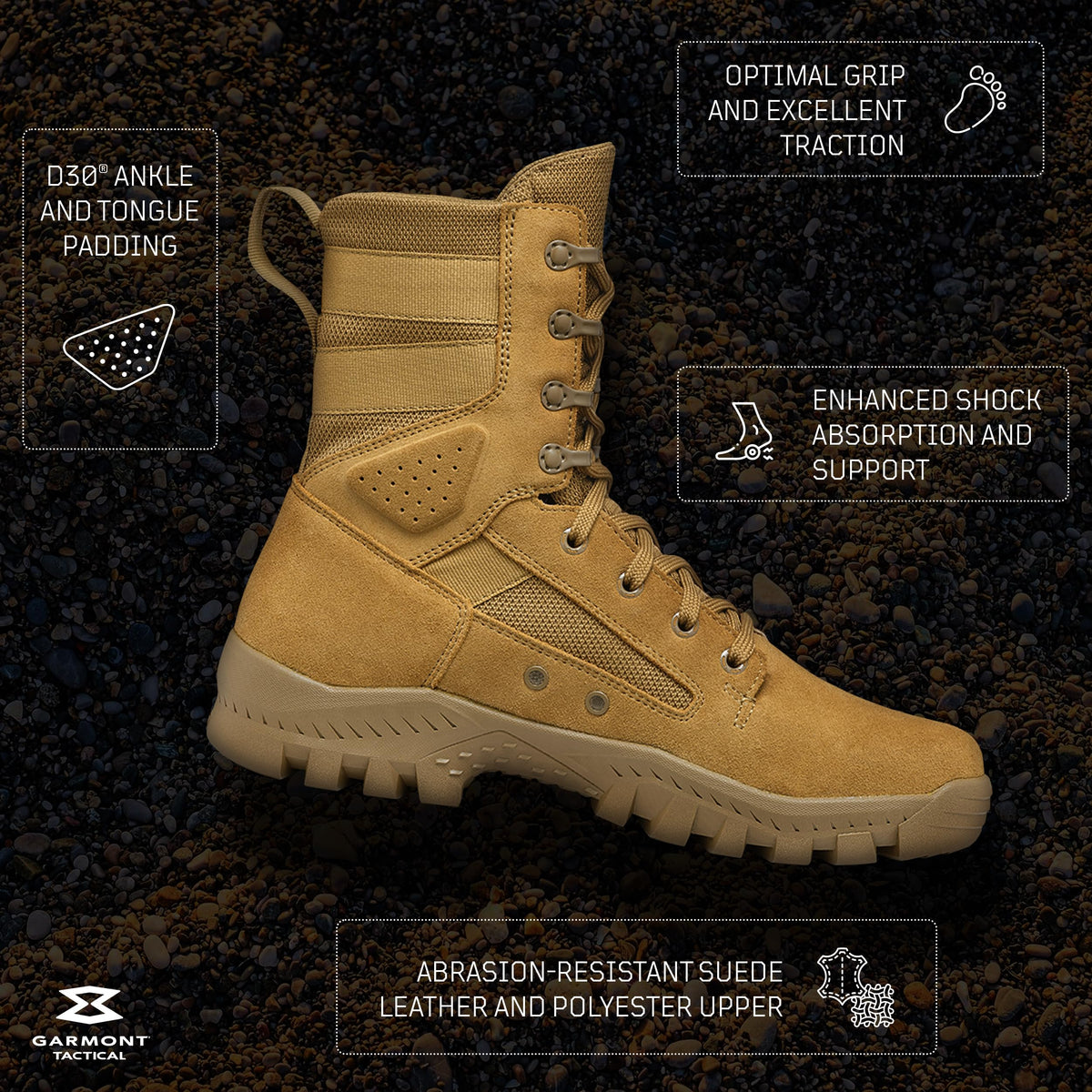 Suede Combat Boots H27086