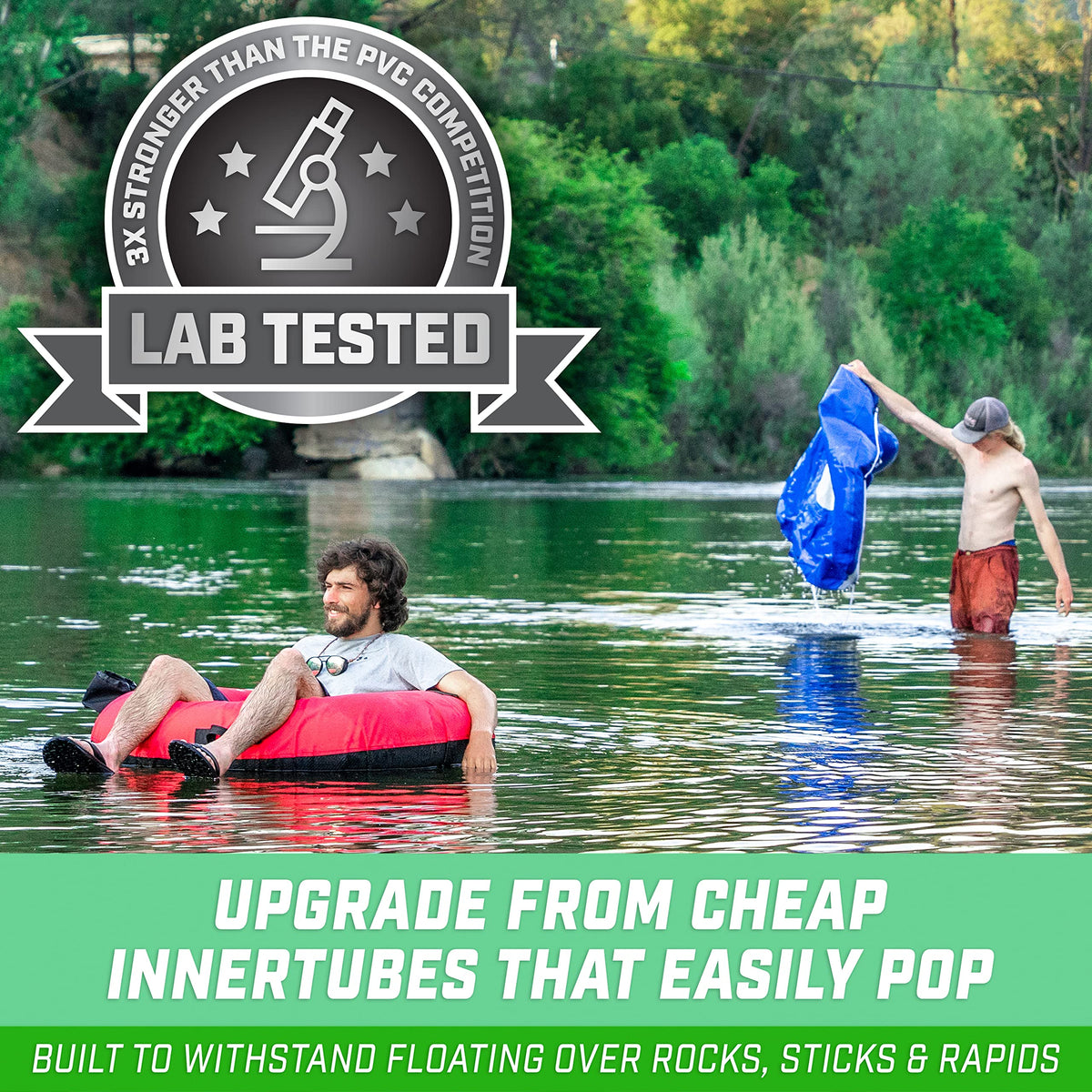 44 Inch Heavy-Duty River Tube with Canvas Cover F86355